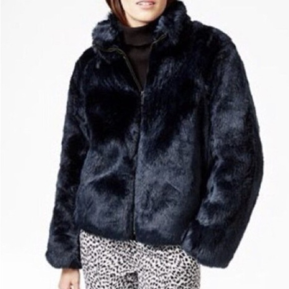 Michael Kors Navy Teddy Jacket